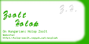zsolt holop business card